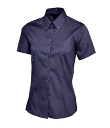 Ladies Pinpoint Oxford Half Sleeve Shirt
