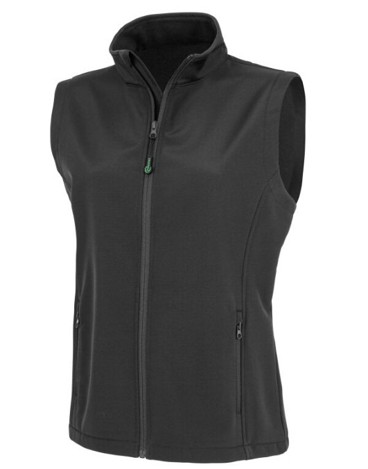 Ladies&#39; Recycled 2-Layer Printable Softshell Bodywarmer